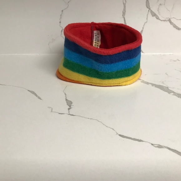 Emanuel Geraldo Rainbow Winter Fleece Headband 9.5” - Picture 2 of 6